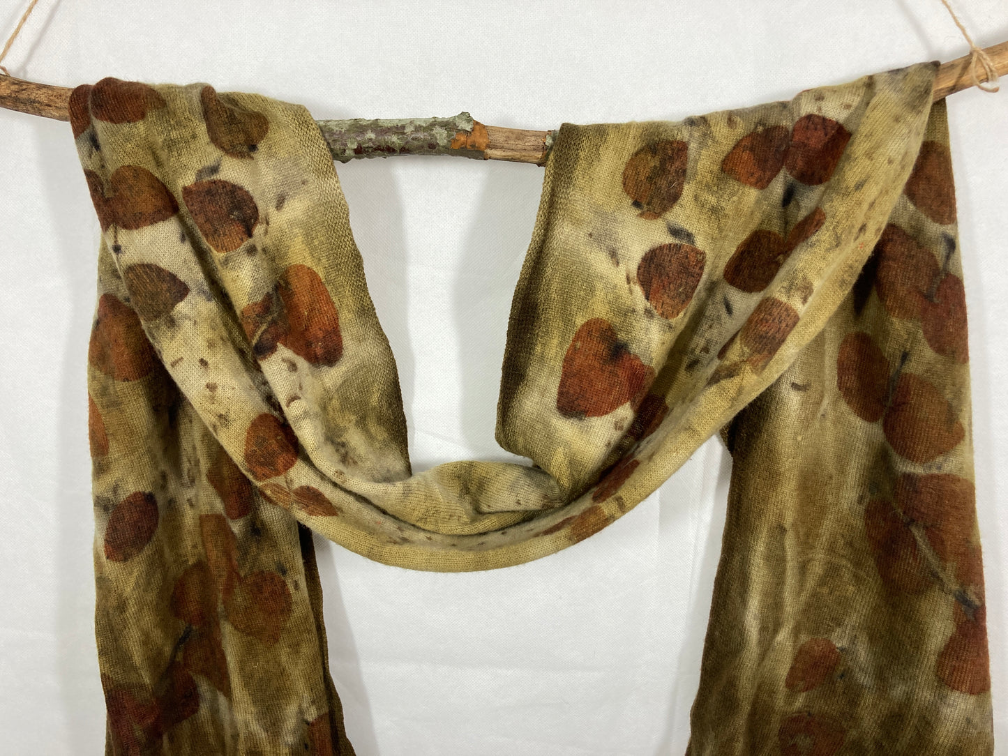 Merino wool & cashmere scarf with Eucalyptus Cinerea SC44 image 0