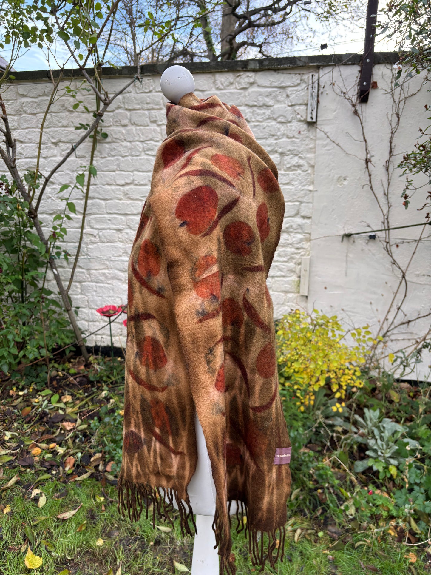 Luxurious Lambswool Scarf printed with Eucalyptus Cordata & Nicholii [SC312]