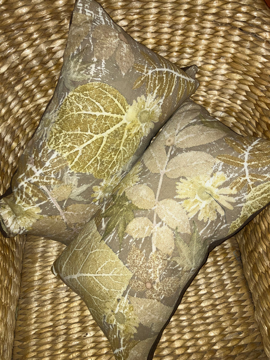 Catalpa and walnut cushion [small] [CU03] image 0